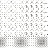 NBEADS 120 Pcs Leverback Earring Findings, Stainless Steel French Earring Hooks Leverback Earwires Earring Hooks Ear Wire Open Loop with Open Jump Rings for DIY Earring Making Jewelry