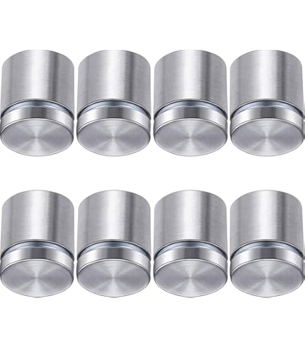 Uxcell 10pcs Stainless Steel Standoff Screws - 12x25mm (1/2"x1") Wall Mount For Acrylic Glass Signs & Displays