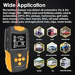 Foxwer 12v and 24v Battery Tester for