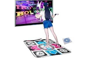 KAKALOTE Dance Mat, Dance Dance Revolution Dance Pad with CD Driver, PC USB Dancing Mat, Dancing Step Dance Mat Pad Blanket Compatible for Laptop Computer Video Game