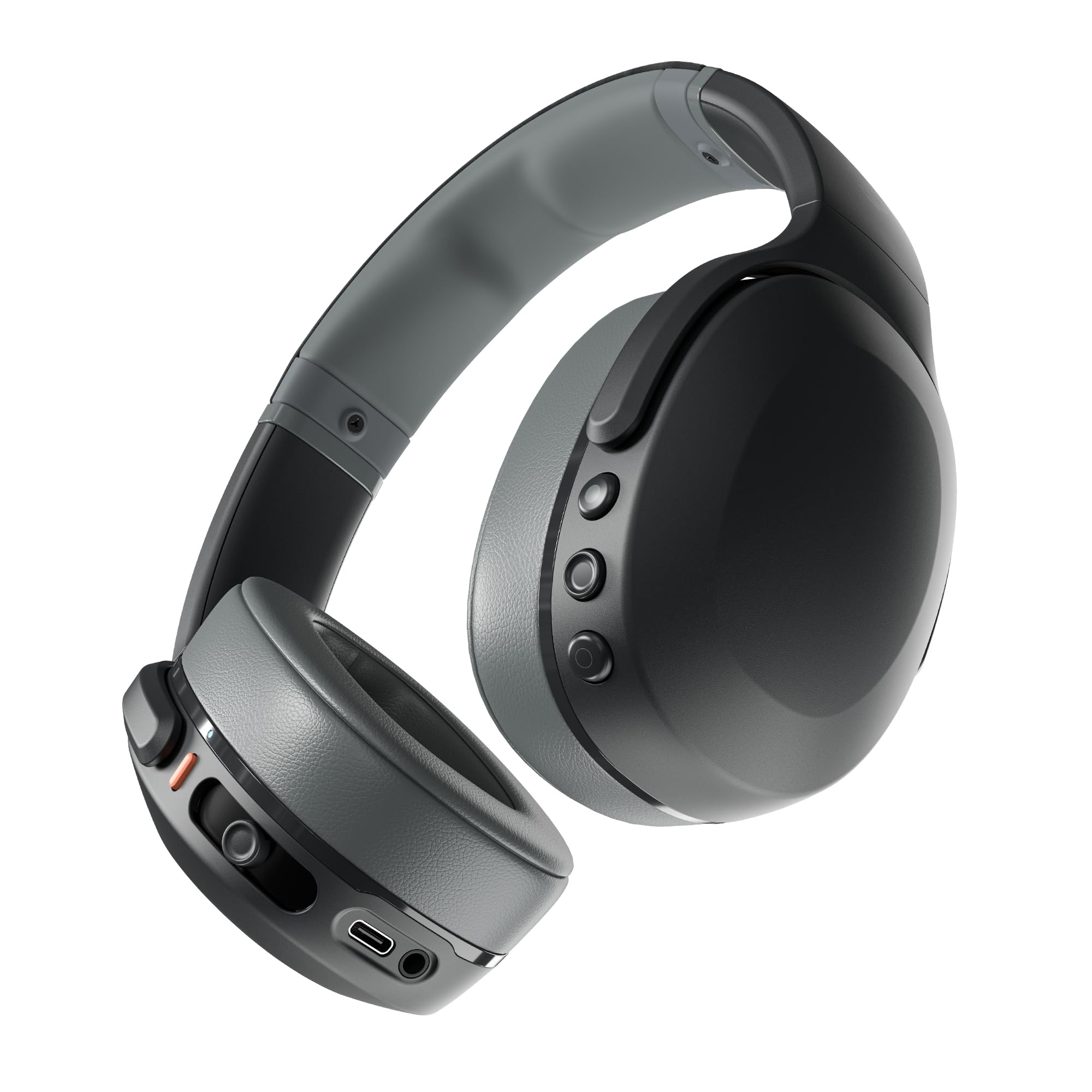 Photo 1 of Skullcandy Crusher Evo Over-Ear Wireless Headphones with Sensory Bass, 40 Hr Battery, Microphone, Works with iPhone Android and Bluetooth Devices, Asphalt