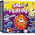 RMJOY Arts & Crafts Kit for Kids: Sea Shell Painting Kit Creativity Craft Kits with 12 Shells 6 Paint 6 Clay Suitable for Painting & DIY Molding Magic Clay Gifts Toys for Ages 3-12 Year Old Boys Girls