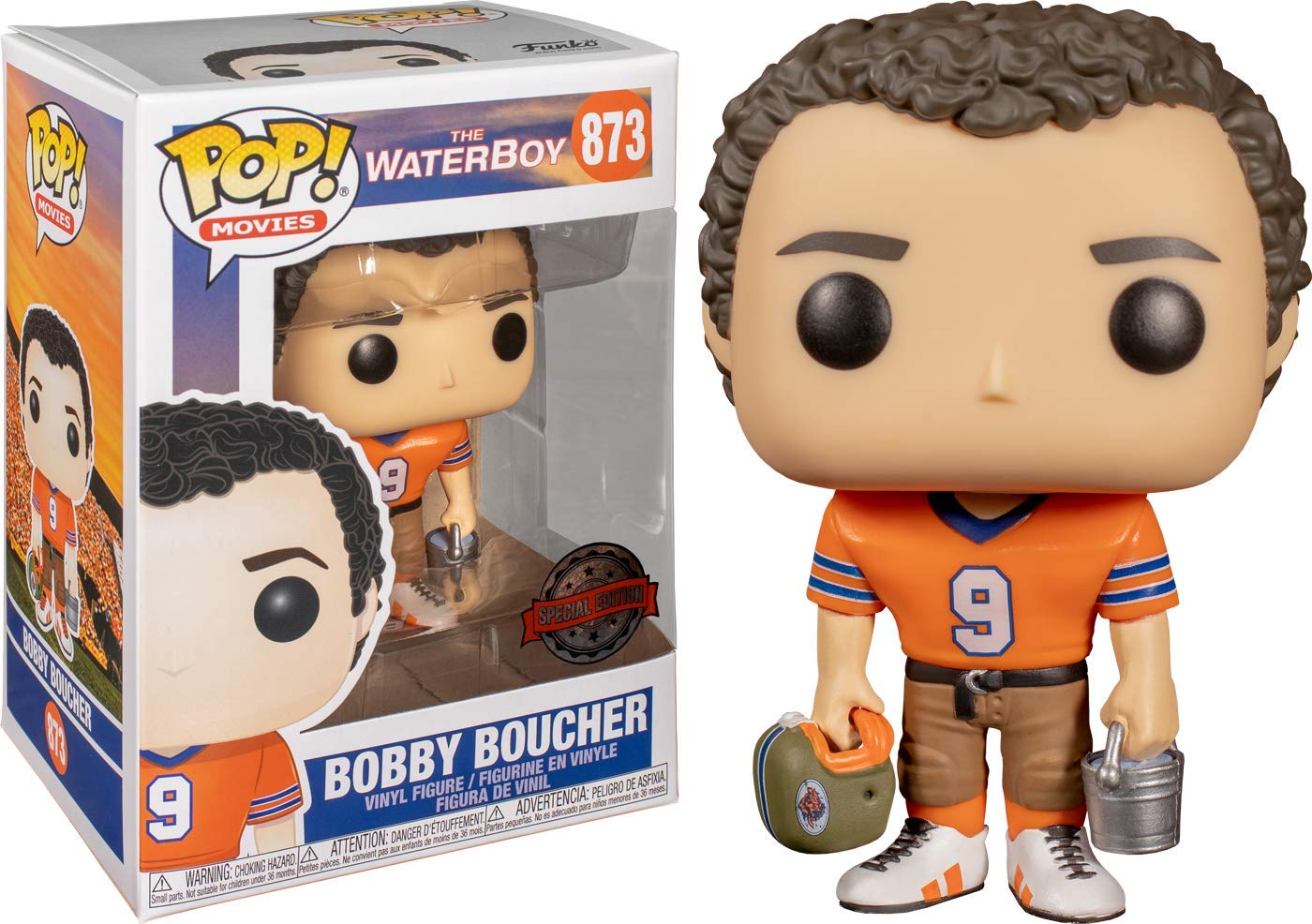 Funko POP! Movies: Water Boy - Bobby Boucher - (T) - the Waterboy - Collectable Vinyl Figure - Gift Idea - Official Merchandise - Toys for Kids & Adults - Movies Fans - Model Figure for Collectors
