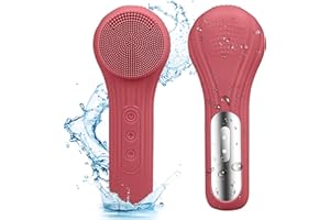 Feoflen Silicone Face Scrubber Exfoliator, Silicone Face Wash Brush for Men & Women, Ipx7 Waterproof Rechargeable Facial Cleaner for Deep Cleansing, Exfoliating, Massage Face Scrubber