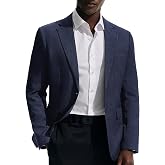 PJ PAUL JONES Mens Casual Blazer Slim Fit Sport Coat Business Suit Jacket | Lightweight, Skin-friendly, Breathable sport Jacket with pocket, Two button blazer jacket for work party wedding dinner