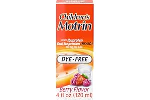 Children's Motrin Oral Suspension Medicine for Kids, 100mg Ibuprofen, Berry Flavored, 4 fl. oz