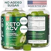 Apple Cider Vinegar Gummies 1000 Mg (1 Pack) - Keto ACV Gummies for Weight Loss, Belly Fat, Craving Control - ACV, Beet FOS Fiber for Gut, Digestion Health, Less Bloating - Sugar Free -Kelly Clarkson