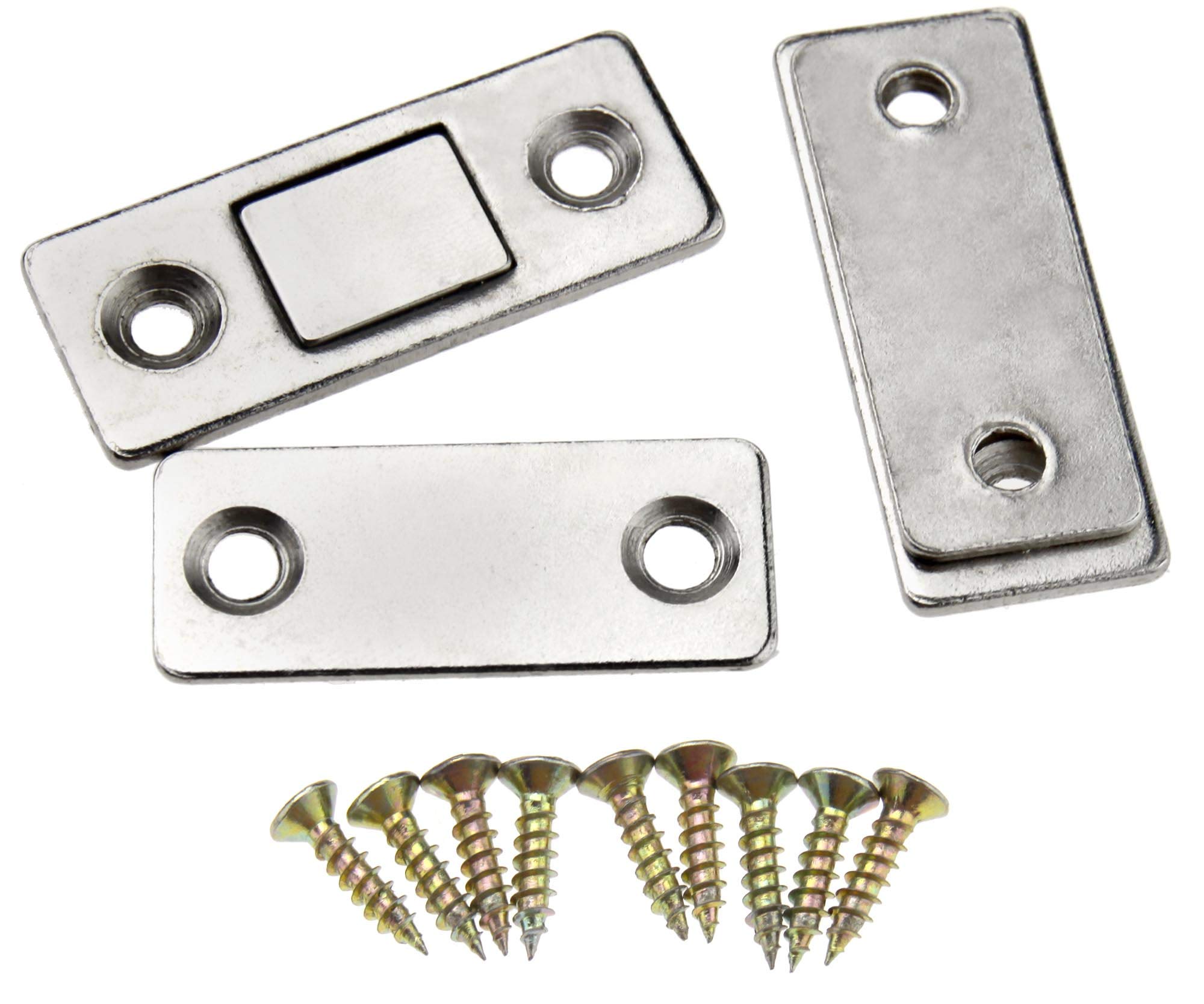 Create idea 2 Sets Ultra Thin Magnetic Door Catch Latch for Furniture Cabinet Cupboard Glass Door