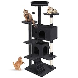 FDW Cat Tree 54in Cat Tower Multi-Level Durable Cat