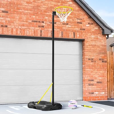 FORZA Freestanding Netball Post 8-10ft Adjustable Regulation Hoop