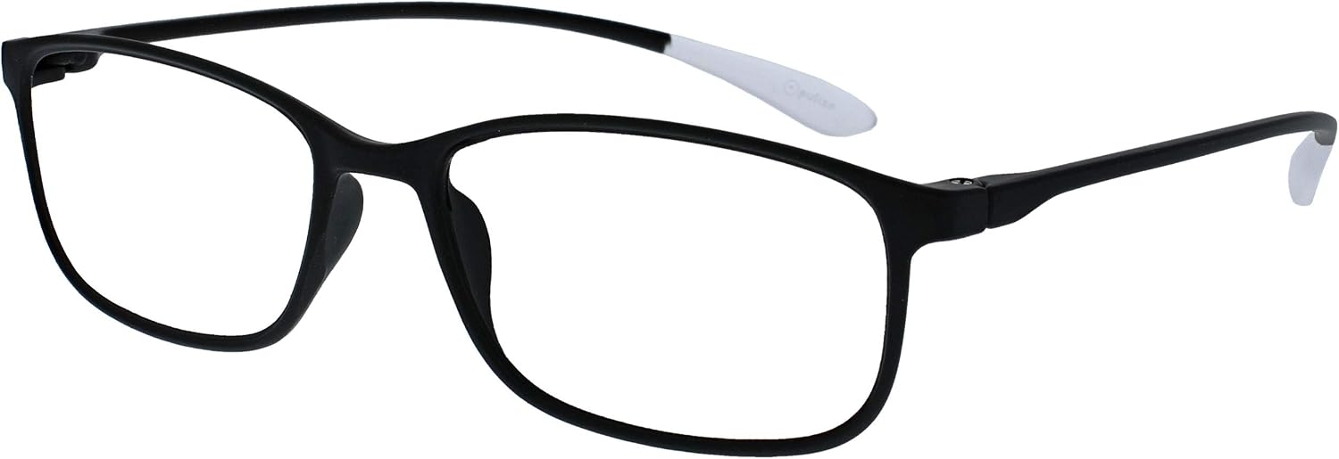 OPULIZE Ice Reading Glasses 4 Pack Ultra Lightweight Scratch Resistant Black Blue Grey Frame Mens Womenss RRRR61-1137 +2.00 - Image 3