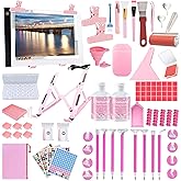 NLXCXUCY158pcs Diamond Art Accessories Kit All-Inclusive Diamond Painting Tool Set with A4 Diamond Painting Light Pad,Diamond