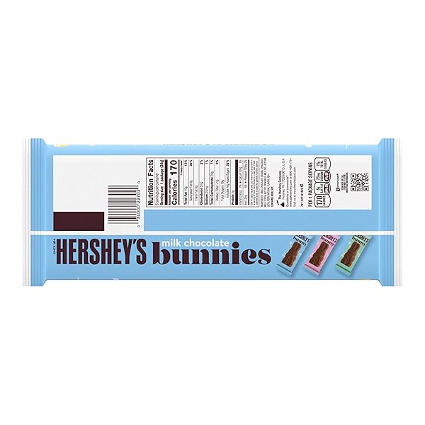 HERSHEY’S MILK CHOCOLATE BUNNIES, EASTER CANDY PACKS, 1.2 OZ (6 COUNT)