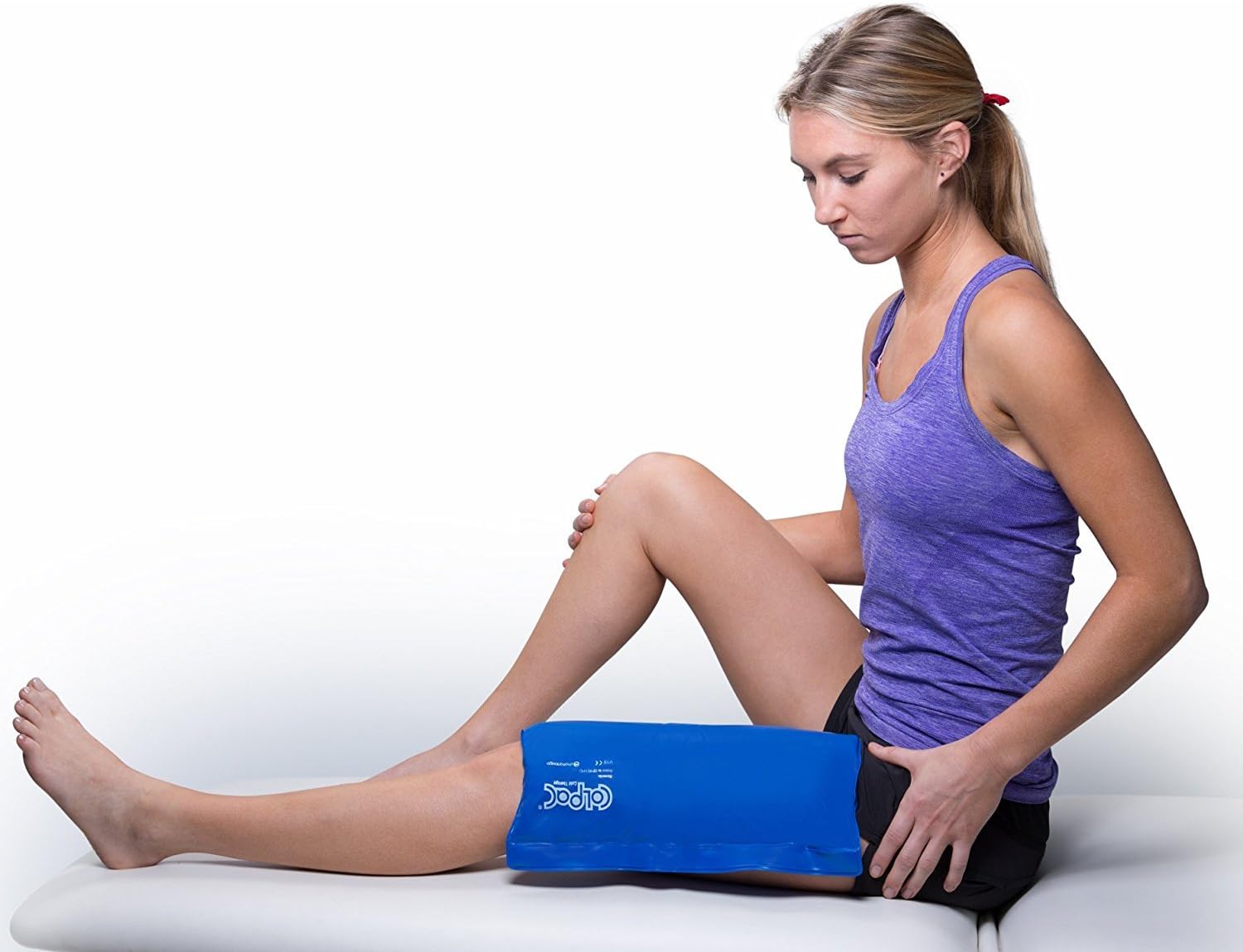 Chattanooga ColPac - Reusable Gel Ice Pack - Blue Vinyl - Standard - 11 in x 14 in (28 cm x 36 cm) - Cold Therapy for Knee, Arm, Elbow, Shoulder, Back for Aches, Swelling, Bruises, Sprains, Inflammation: Health & Personal Care