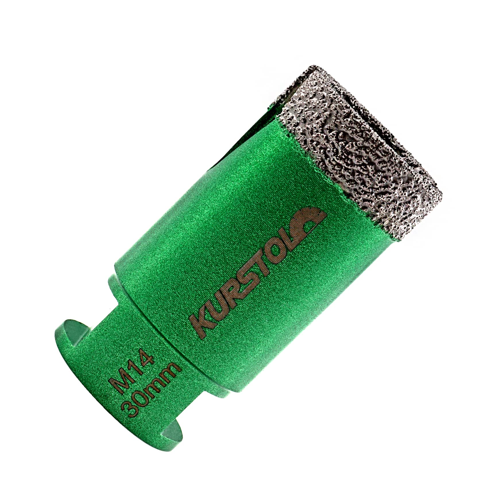 KURSTOL Diamond Core Drill Bits - 30mm with M14 thread Tile Hole Saws for Dry Drilling Porcelain Ceramic Tile Granite Marble Stone Vacuum Brazed Diamond Drill Bit