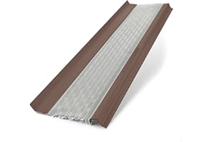 Waterlock Micromesh 6 inch Gutter Guards Leaf Protection, 1 Feet Sample Pack Musket Brown, Stainless Steel Mesh, Aluminum Gutter Covers, Contractor Grade Gutter Guard from Manufacturer