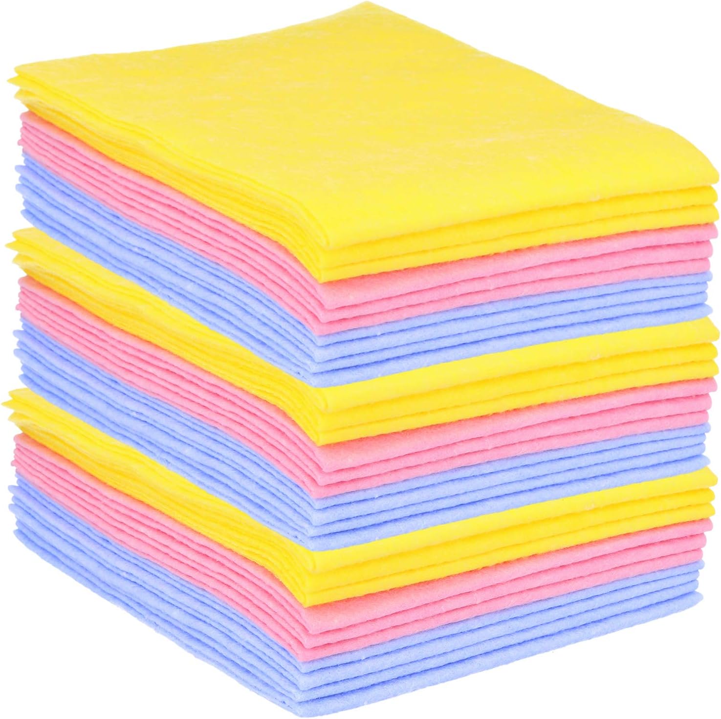 com-four® 30x Haushaltstücher, extrem saugfähige und strapazierbare Allzweck-Wischtücher aus Viskose, wiederverwendbar (Set 1 - Putztücher 30 Stück)