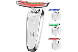 HULMAY NextGen Intelligent Red Light Therapy for Face and Neck Massager, True Beauty Glow Facial Massager, Triple-Action for Face Lift & Jawline, Reduce Wrinkle & Fine Lines, Skin Relaxation, for All