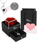LAC Eternal Rose with I Love You Necklace - Gift for Her, Mum, Anniversary view 2
