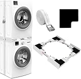 NIUXX Universal Stacking Kit for Washer & Dryer 46-66 cm Adjustable