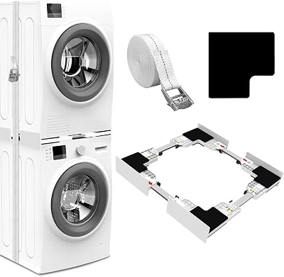 NIUXX Universal Stacking Kit for Washer & Dryer 46-66 cm Adjustable