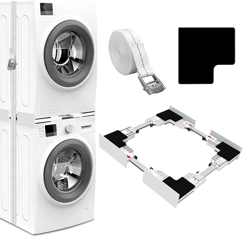 NIUXX Universal Stacking Kit for Washer & Dryer 46-66 cm Adjustable
