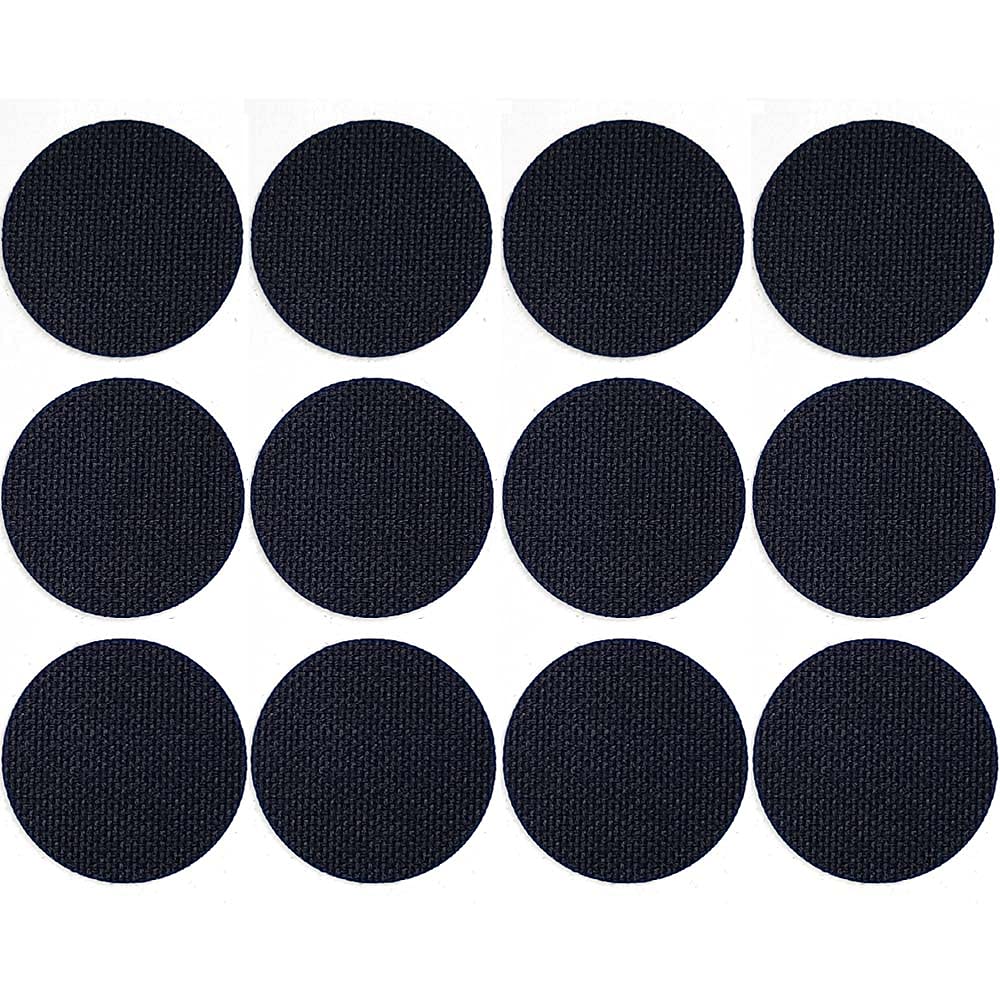 Photo 1 of Circle Shape Shoe Hole Prevention Repair Patches/Inserts for 12 Holes (Black)