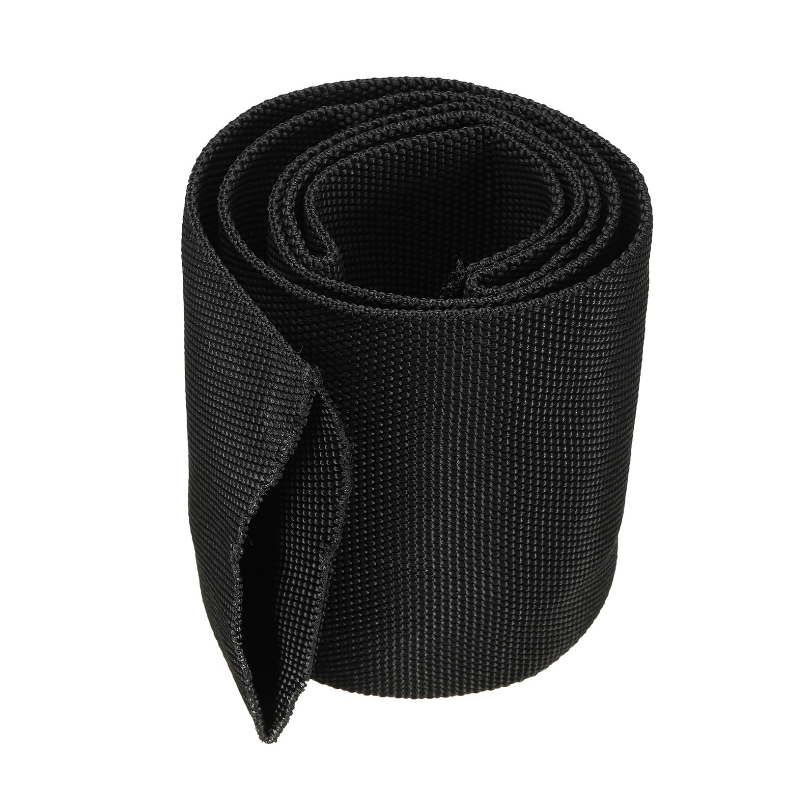 PATIKIL 2.8" Dia 3.3FT Nylon Protective Hose Sleeve, Cable Cover Sheath Protection for Welding Tig Torch Hydraulic Hose, Black