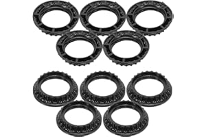 Hemobllo 10pcs E26 Lamp Shade Retaining Rings Glass Collar Adapter for Light Socket Fixture Replacement