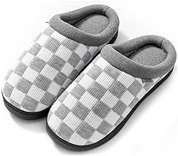 UBFEN Mens Slippers for Indoor Bedroom Memory Foam