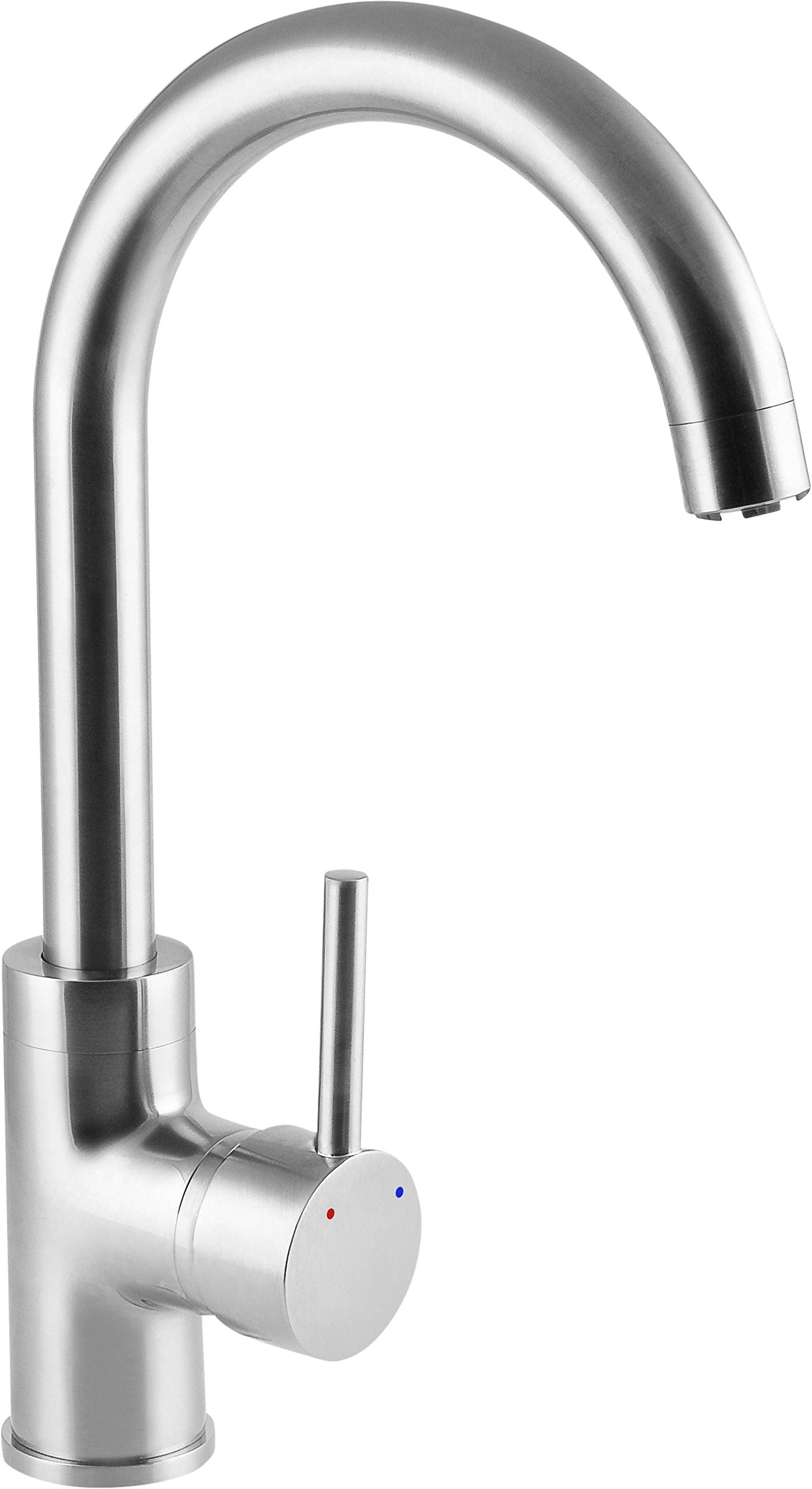 Cornat Fuert Single-Lever Sink Mixer Tap High & Pivoting Spout High Pressure Tap/Kitchen Tap, FUEEH52