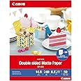 Canon Double Sided Matte Photo Paper (8.5"X 11")- Perfect for Creative Projects and Crafts