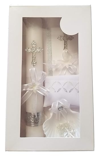 baptism candle set for baby boy