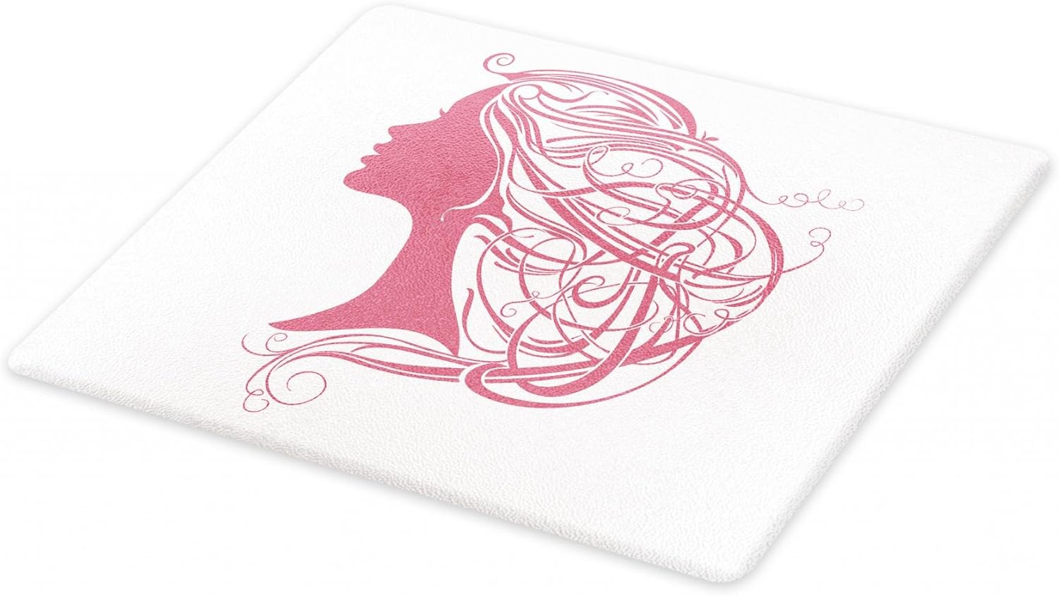 Amazon Com Lunarable Curly Hair Cutting Board Modern Woman