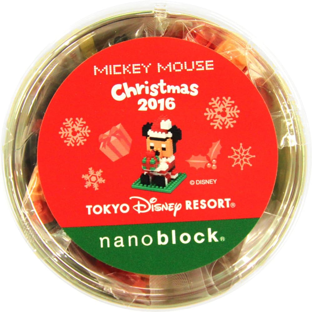 Amazon ディズニー クリスマス 16 ナノブロック サンタ ミッキー マウス ブロック おもちゃ ディズニーリゾート限定 ディズニー お土産 おもちゃ おもちゃ