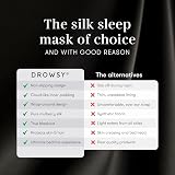 Drowsy Silk Sleep Mask Face-Hugging Padded Silk Cocoon Black Jade view 4