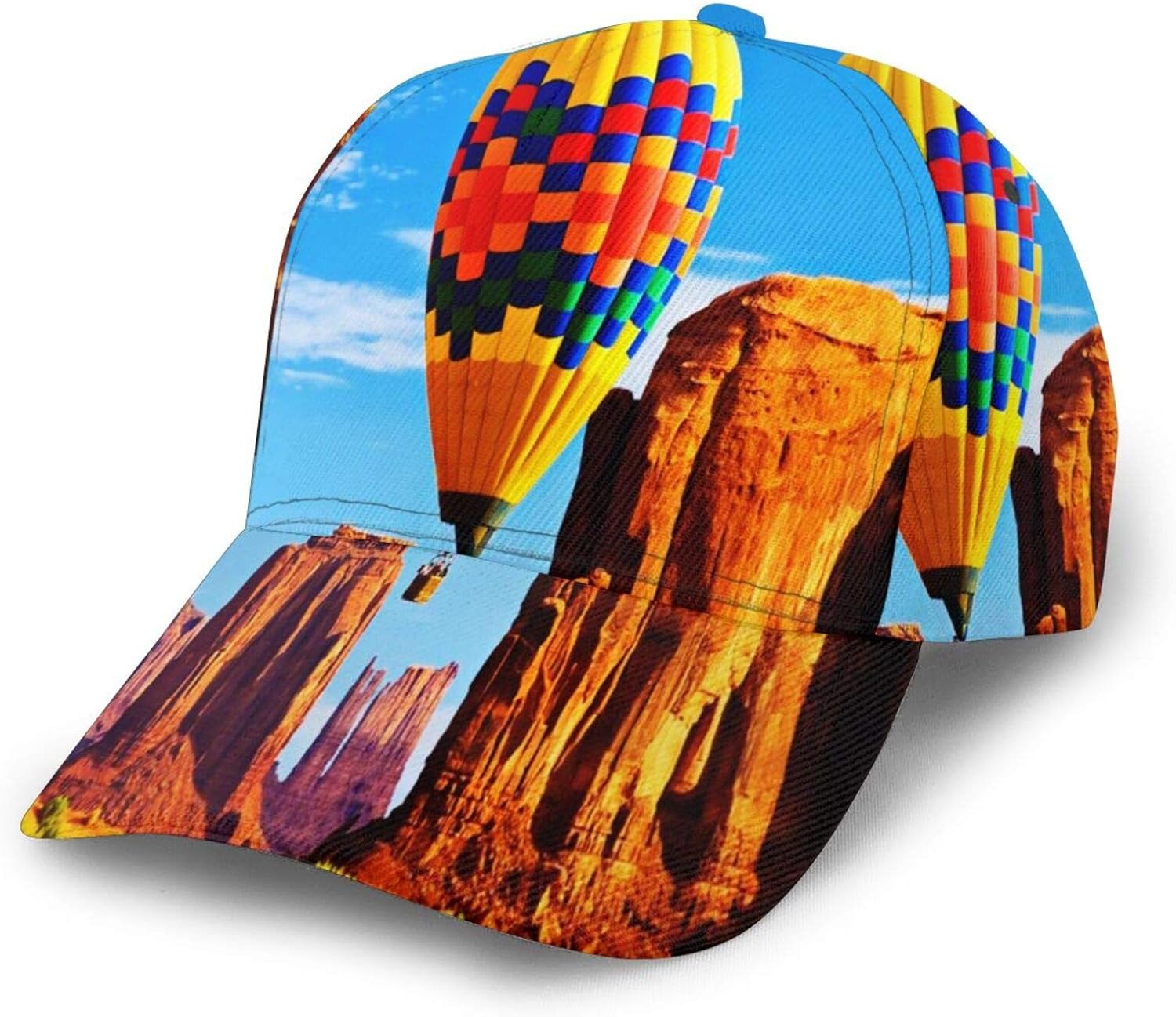 N/A/ Colorful Pop Hot Air Balloons Dad Hat for Men's Women