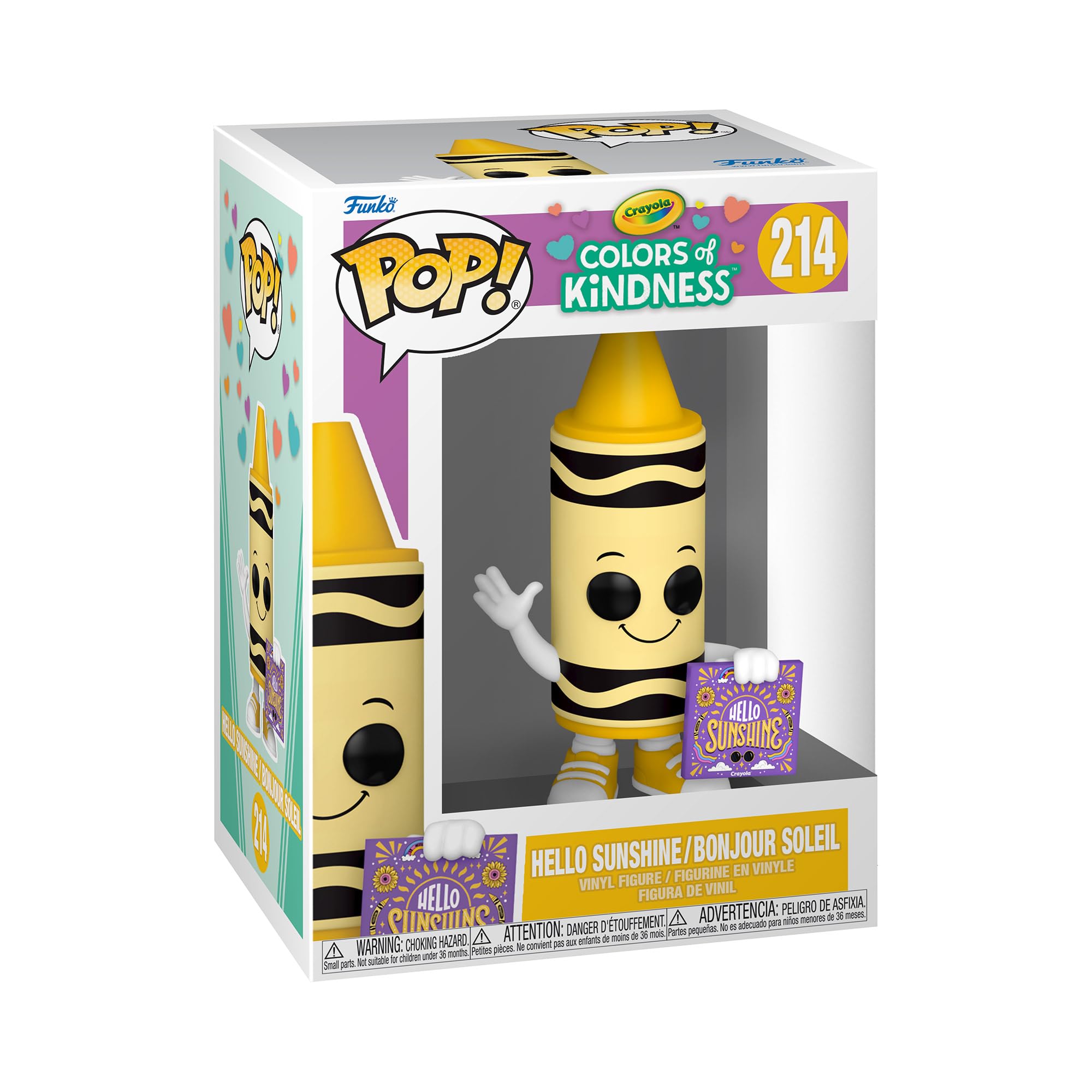 Funko POP! Ad Icon: Crayola - Yellow Crayon - Sunshine Crayon - (Kindness) - Collectable Vinyl Figure - Gift Idea - Official Merchandise - Toys for Kids & Adults - Ad Icons Fans