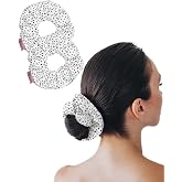 Kitsch Microfiber Quick-Dry Hair Towel Scrunchie - Micro Dot, 2pcs | Highly Absorbent Hair Ties for Women | Hair Drying Towel Scrunchie For Wet Hair | Ponytail Holders For All Hair Types