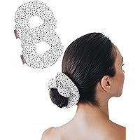 IVARYSS Super Towel Scrunchies – 4 Stück, Mikrofaser-Haargummis Zum Trocknen, Extra Groß (15,2 Cm) – Für Nasses Haar
