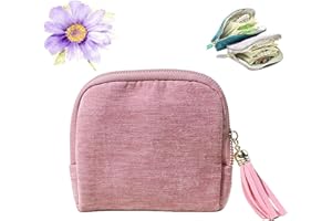 Travel Jewelry Case,Mini Travel Jewelry Organizer, Portable Jewelry Box with Small Pouches &Tassel, for Crystal, Bracelets, N