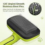Pecute Slicker Dog Brush Self-Clean 90% Fur Removal Large Upgraded Button view 5