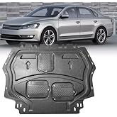 Engine Guards for VW Passat 2012 2013 2014 2015 2016 2017 2018 2019-2023 Front Engine Splash Shield Guards Suitable for Passat Under Engine Cover Mud Flaps Directly Replace Original One Black