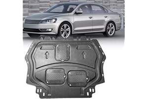 V CISXVILC Engine Guards Mud Flaps for VW Passat 2012 2013 2014 2015 2016 2017 2018 Front Engine Splash Shield Guards Suitable for Passat 2019-2023 Under Engine Cover Directly Replace Original One Black