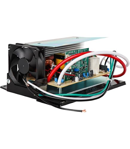 Trailer Level Camper Power Converter WF-8955 MBA RV Power Converter - 55Amp Smart Charger For Sealed & Lithium Batteries, 3-Stage Charging Rv Converter 30 Amp Wfco 8955