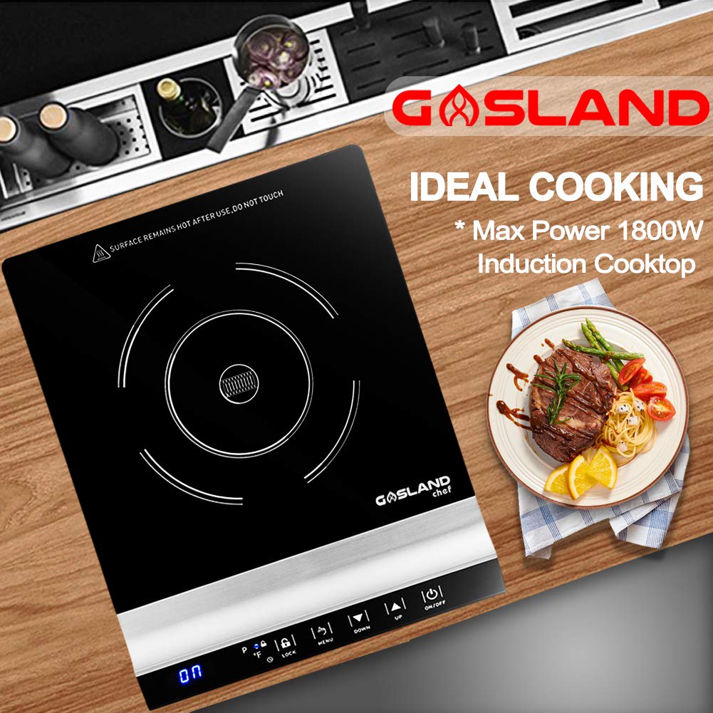 GASLAND Chef IH20BL Portable Induction Cooktop 1800W Electric Hob