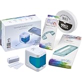 COLOP e-Mark Go Portable Digital Stamp Printer Set&ndash; Customizable, Rechargeable, Wireless &amp; Easy-to-Use, Includes Ruler, Ribbon Guide, 15mm Cotton Ribbon (e-Mark go Set)