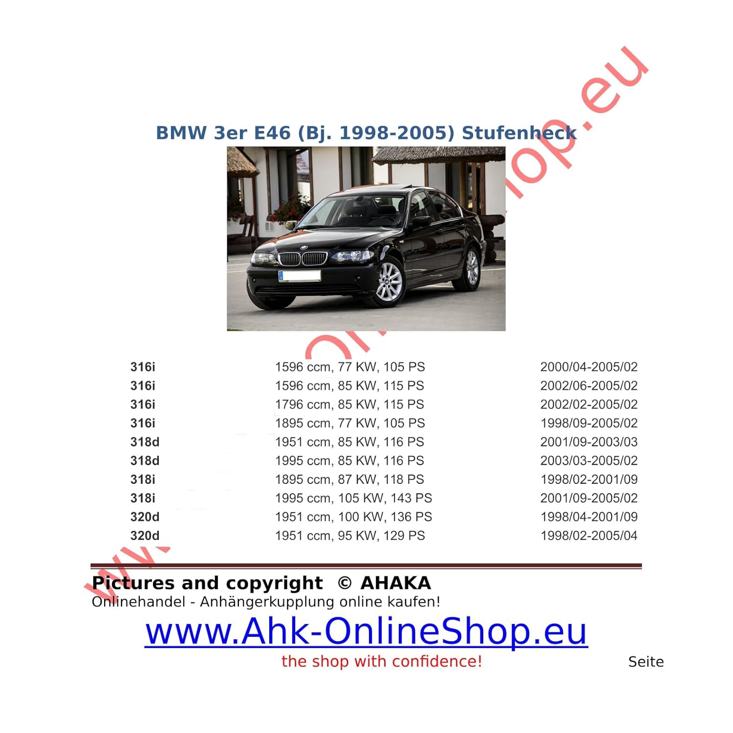 Bmw E46 Schaltplan Anhängerkupplung