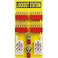 BRADY Lockout Tagout Station with Loto Devices Tag Out Kit Board ...