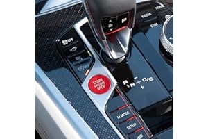 Jaronx Compatible with BMW Sports Red Start Stop Button 2018-2024, Engine Ignition Push Start Button Cover for BMW 1' F40/2' F44/3' G20 G21/8' G14 G15 G16/X5 G05/X6 G06/X7 G07/Z4 G29 Series